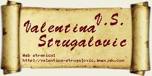 Valentina Strugalović vizit kartica